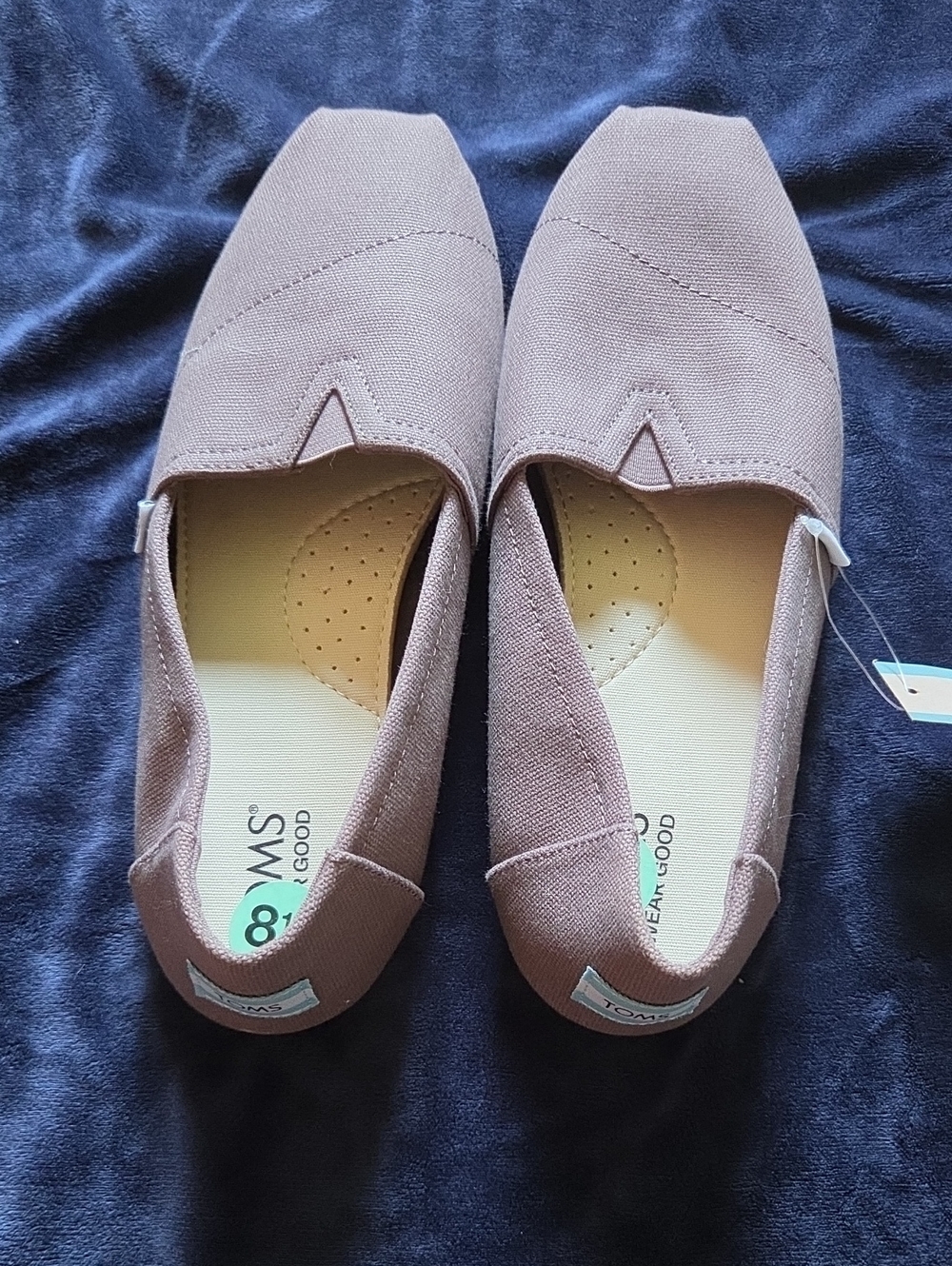 Toms Women's Slip-On Canvas Flats in Mauve